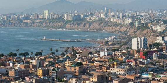 Coastal Lima from above