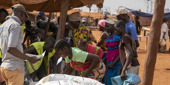 Food distribution in the Central African Republic