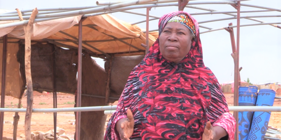 Habsou Oumarou nearly lost her grandson to floods. 