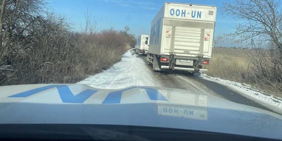 Humanitarian convoys reaching communities in areas controlled by Ukraine’s Government in the Donetsk region