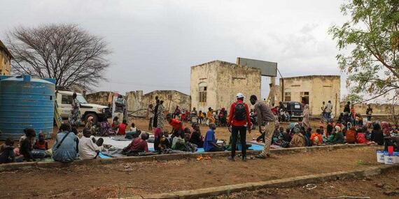 People have sought refuge from the fighting in Sudan in Renk, South Sudan