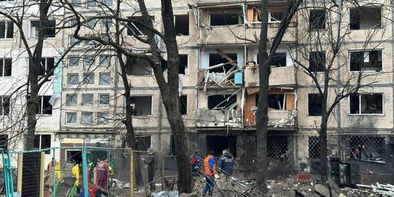 Today's attack in Ukraine's capital, Kyiv, is the third in less than a week. Dozens of people were injured, and civilian infrastructure, including homes and a children's hospital, were damaged.
