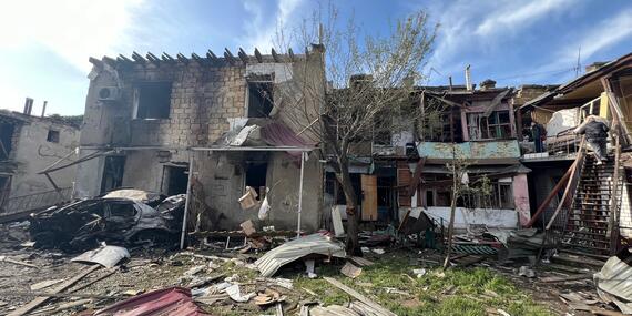 Numerous homes were damaged and destroyed as result of the attack of the Russian Armed Forces on Odesa, south of Ukraine. 