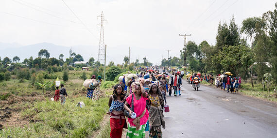 Displaced people in Goma