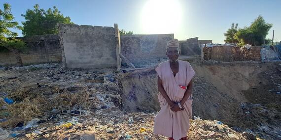 Maman Issofou was displaced when his home swept away by devastating floods in Niger's Maradi Region.