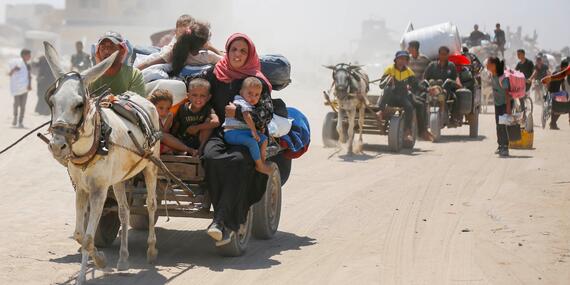 Families in Khan Younis are on the move again following evacuation orders from Israeli authorities. Gaza