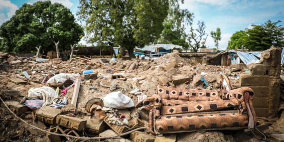 The aftermath of devastating floods in Bla, Mali, July 2024