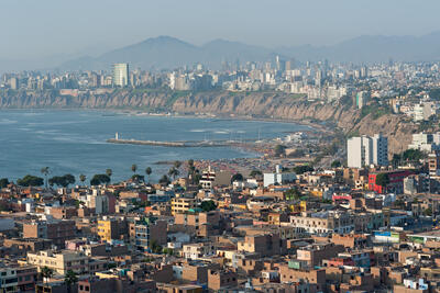Coastal Lima from above