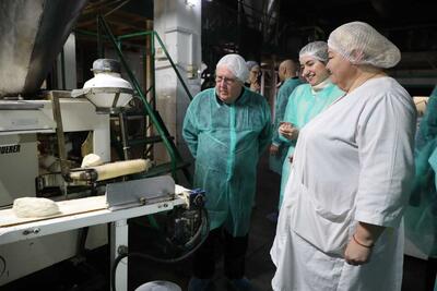 Mr. Griffiths visited a woman-owned bakery in Ukraine