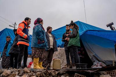 People displaced by the earthquake in Türkiye 