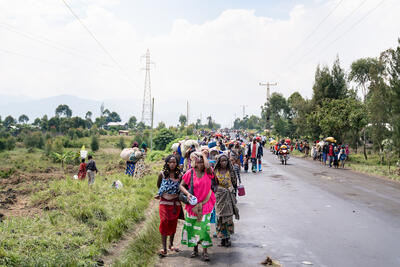 Displaced people in Goma