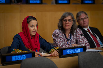 Negina Yari, Chair of the Women's Advisory Group to the Humanitarian Country Team in Afghanistan