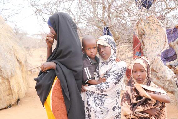 Isnino Abdullahi Ibrahim and her family have lost most of their livestock. 