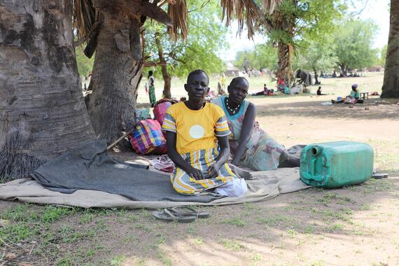 Returnees in Wadwill site, Aweil West, South Sudan. 