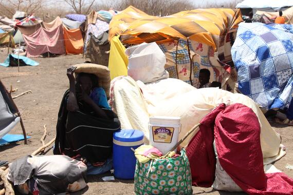 Refugees/returnees in Renk, Upper Nile State, South Sudan.