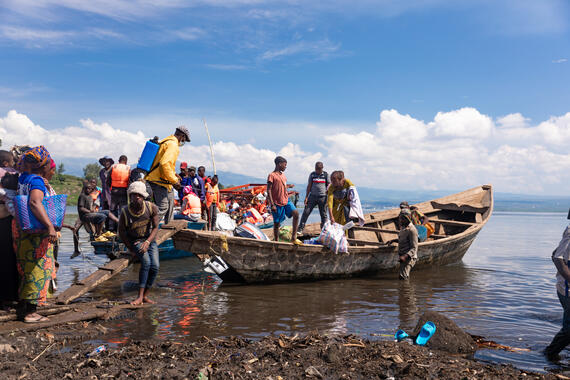 Cholera control activities at Kitembo port, DRC