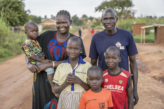 Alice Ledu and her family were displaced from South Sudan in 2016 due to conflict. They now live in Bidi Bidi refugee settlement in Uganda’s Yumbe District.