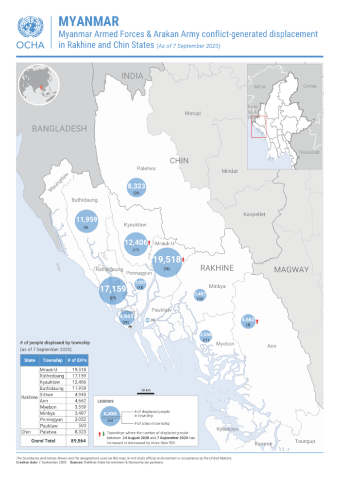 Myanmar Myanmar Armed Forces Arakan Army conflict generated