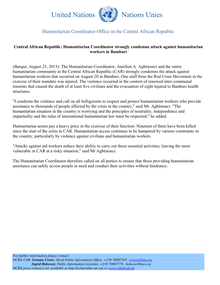 Preview of Humanitarian Coordinator strongly condemns attack against  humanitarian workers in Bambari.pdf