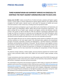 Preview of Third humanitarian aid shipment arrives in Venezuela to continue the fight against Coronavirus and to save lives.pdf