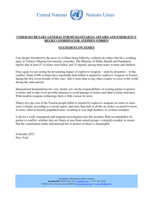 Preview of USG Stephen O'Brien Statement on Yemen 8 October 2015.pdf