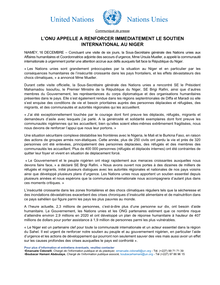 Preview of COMMUNIQUE DE PRESSE - NIGER - L'ONU APPELLE A RENFOCER IMMEDIATEMENT LE SOUTIEN INTERNATIONAL 16122019.pdf