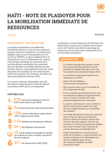 Preview of OCHA Haiti Note de plaidoyer mobilisation 2024.08.pdf