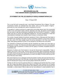 Preview of NIGERIA - UN - STATEMENT ON THE OCCASION OF WORLD HUMANITARIAN DAY -19082020.pdf