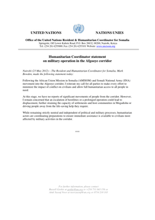 Preview of 230512 Press Statement - Humanitarian Coordinator statement on military operation in the Afgooye corridor.pdf