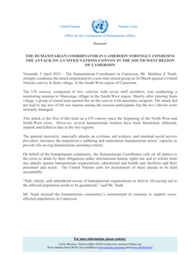 Preview of Statement HC Cameroon - Attack on UN convoy FV.pdf