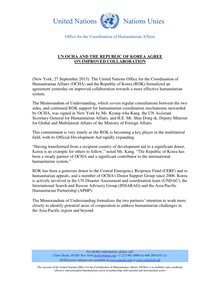 Preview of OCHA Press Release OCHA and ROK agree on improved collaboration 27 Sept 2013.pdf