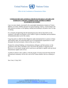 Preview of USG Stephen O'Brien Statement on Yemen 15July2015.pdf