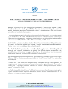 Preview of 241020 Statement HC Cameroon - Killing of school children in South West region.pdf