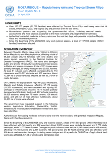 Preview of Mozambique - Maputo Heavy Rains and Tropical Storm Filipo - Flash Update No. 4 (04 April 2024).pdf