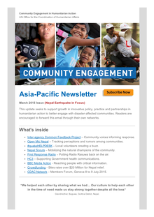 Preview of Community Engagement Newsletter, June  2015  (Nepal Earthquake in Focus).pdf