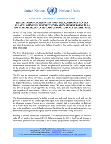 Preview of Humanitarian Coordinator for Yemen statement on Aden mission - 27 July 2015.pdf