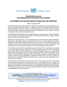 Preview of Statement of the Humanitarian Coordinator in Nigeria on Release of Abducted Aid Workers - 16012020.pdf