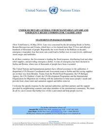Preview of USG Valerie Amos Statement on Balkan Floods 18 May 2014.pdf