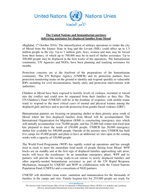Preview of 20161017_Press_Release_UN and humanitarian partners delivering for displaced families from Mosul_FINAL.pdf