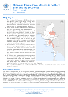 Preview of Flash Update 2_Escalation in Clashes in Northern Shan and the Southeast_FINAL.pdf