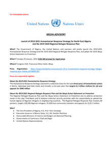 Preview of Media Advisory - United Nations HRS RRRP Launch - 29 Jan 2019 Transcorp Hilton_Abuja.pdf