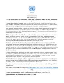 Preview of UN and partners appeal for $145.6 million to assist Haiti in response to cholera and other humanitarian emergencies [EN].pdf