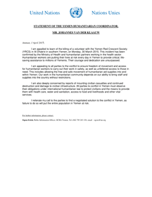 Preview of Statement of the Humanitarian Coordinator on the killing of Yemeni volunteer.pdf