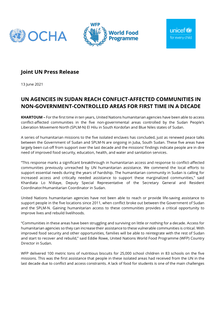 Preview of Joint UN Press Release ENG - UN Agencies In Sudan Reach Conflict-Affected Communities In Non-Government-Controlled Areas For First Time In A Decade - 13 June 2021.pdf