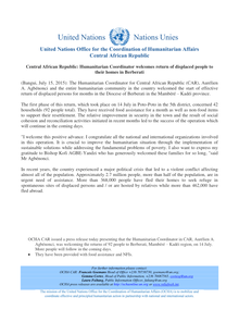 Preview of Humanitarian Coordinator welcomes return of displaced people to their homes in Berberati.pdf