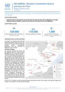 Preview of Situation Humanitaire_Ituri #6  Du 1 au 31 mai 2024.pdf