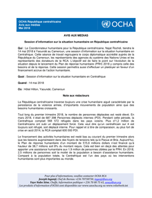 Preview of Avis médias - Briefing sur la situation humanitaire en RCA.pdf