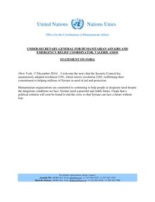 Preview of USG Valerie Amos statement on Syria 17December2014.pdf