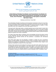 Preview of 5 April OCHA Statement Essential Services Syria_EN.pdf