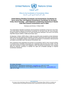 Preview of 15 March Press Release OCHA Joint Statement on SARC Idleb.pdf